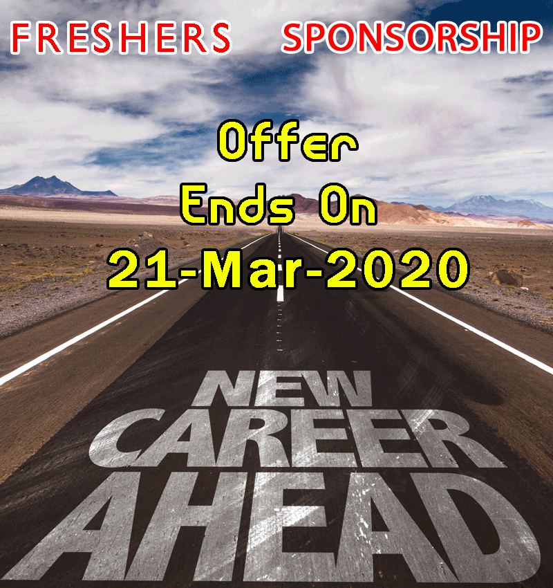 FRESHERS SPONSORSHIP OFFER MAILER
